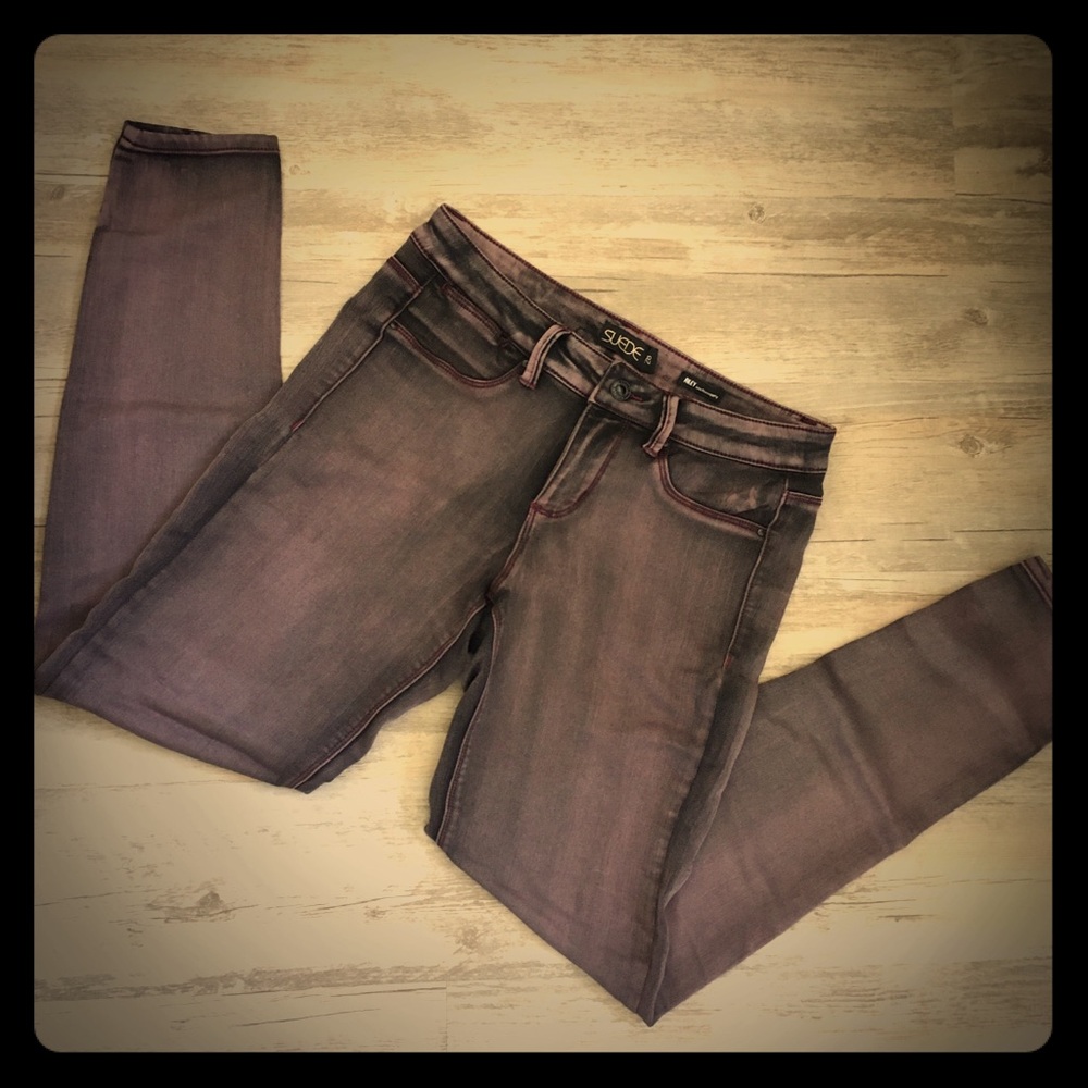 Grunge Pink Grey Jeggings